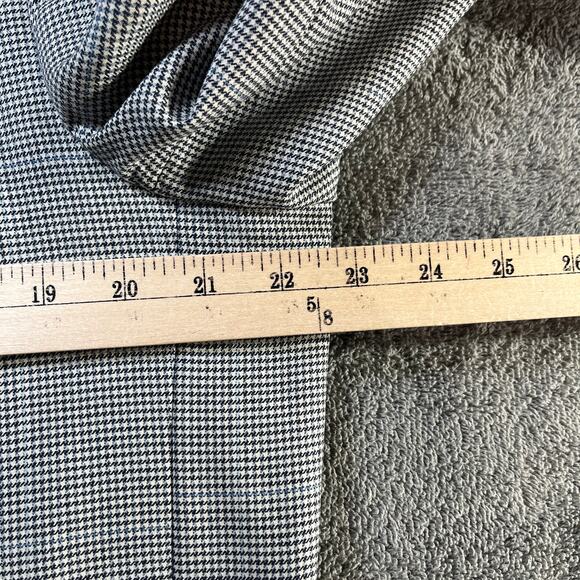 Jos. A. Bank Blazer Mens Size 44S Blue Black Houndstooth Tailored Fit Two-Button - Picture 6 of 11